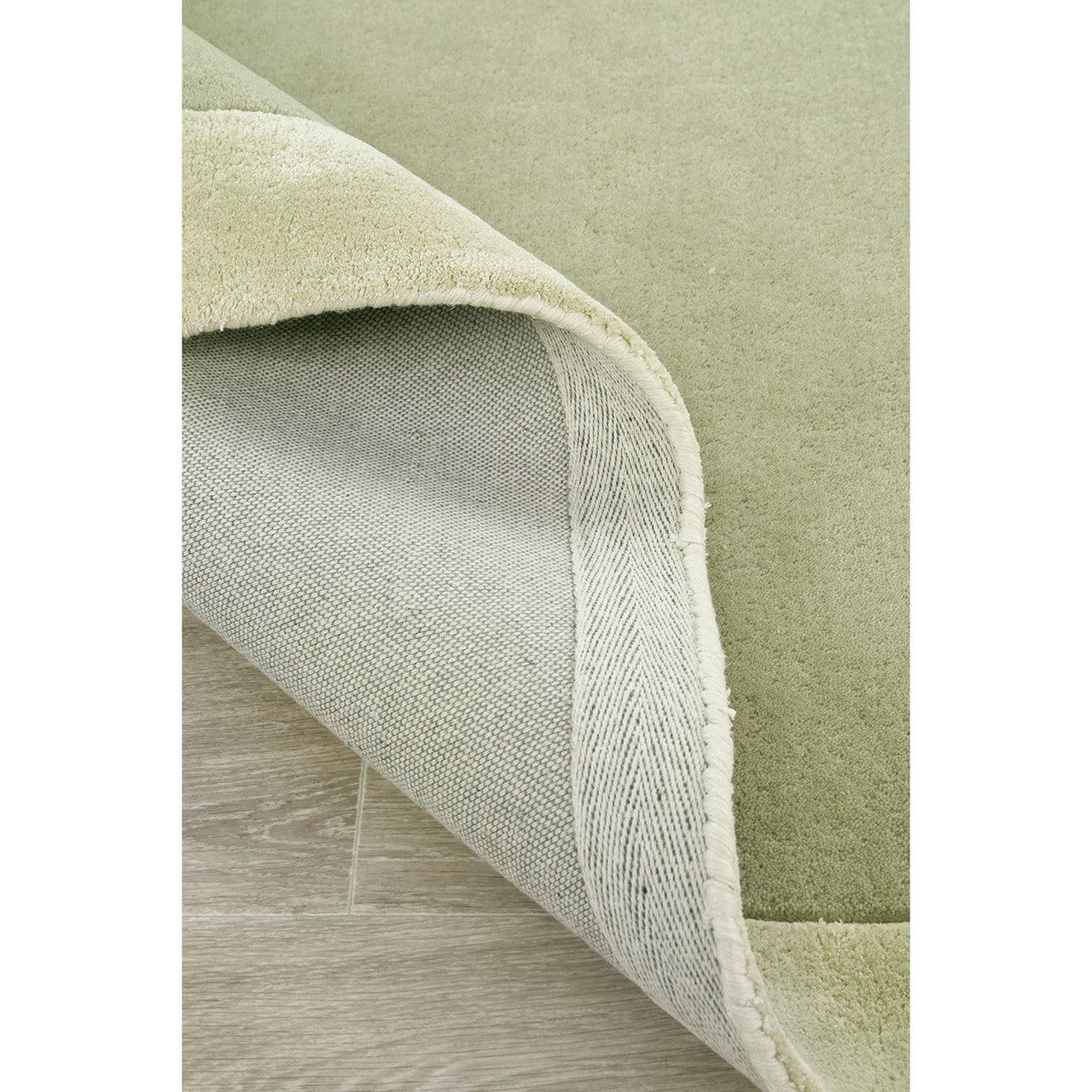 Hayman Green Wool Viscose Modern Rug - Rugs Of Beauty - 6