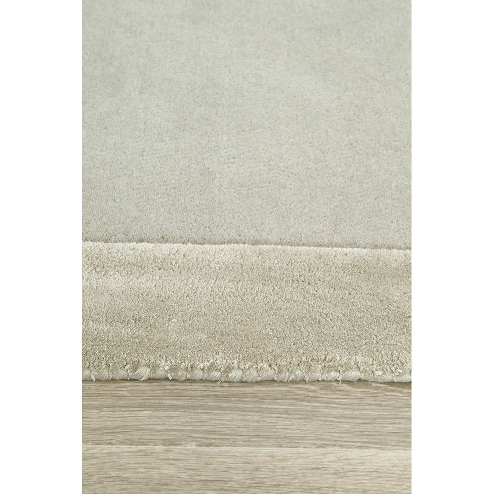 Hayman Silver Grey Wool Viscose Modern Runner Rug - Rugs Of Beauty - 4