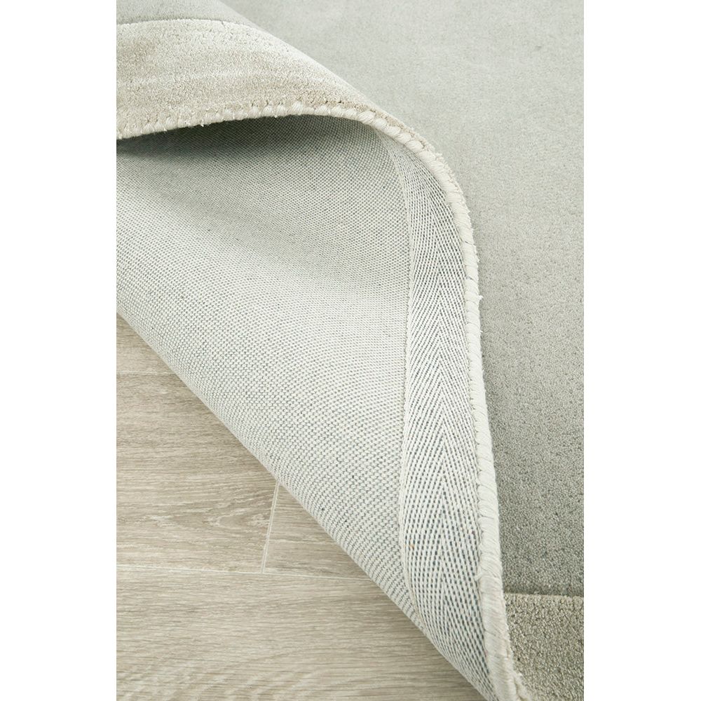 Hayman Silver Grey Wool Viscose Modern Runner Rug - Rugs Of Beauty - 6