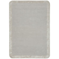 Hayman Silver Grey Wool Viscose Modern Rug - Rugs Of Beauty - 1