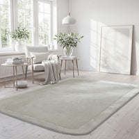 Hayman Silver Grey Wool Viscose Modern Rug - Rugs Of Beauty - 2