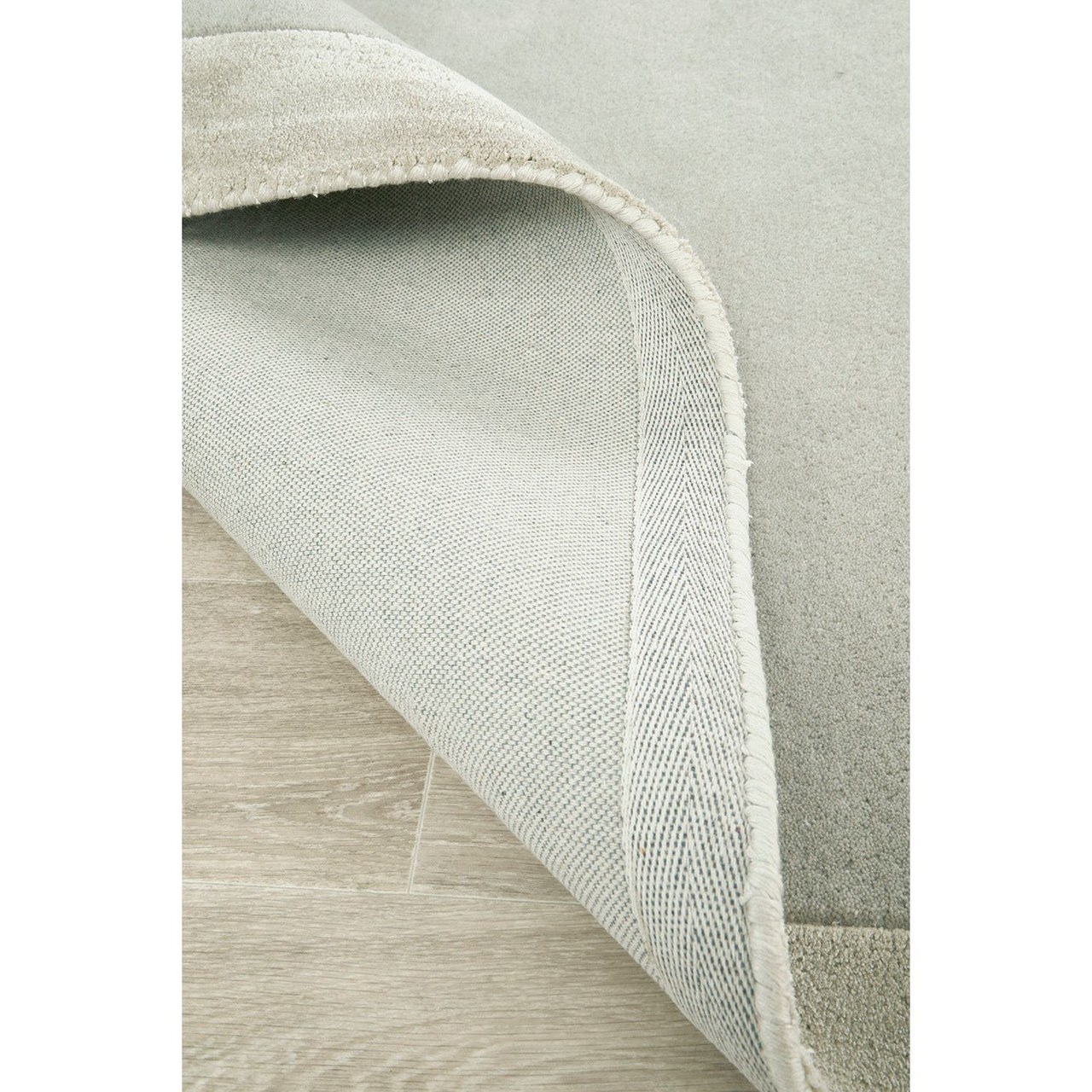 Hayman Silver Grey Wool Viscose Modern Rug - Rugs Of Beauty - 6