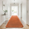 Hayman Clay Orange Wool Viscose Modern Runner Rug - Rugs Of Beauty - 2