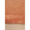 Hayman Clay Orange Wool Viscose Modern Runner Rug - Rugs Of Beauty - 4
