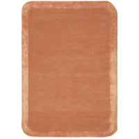 Hayman Clay Orange Wool Viscose Modern Rug - Rugs Of Beauty - 1