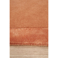Hayman Clay Orange Wool Viscose Modern Rug - Rugs Of Beauty - 4