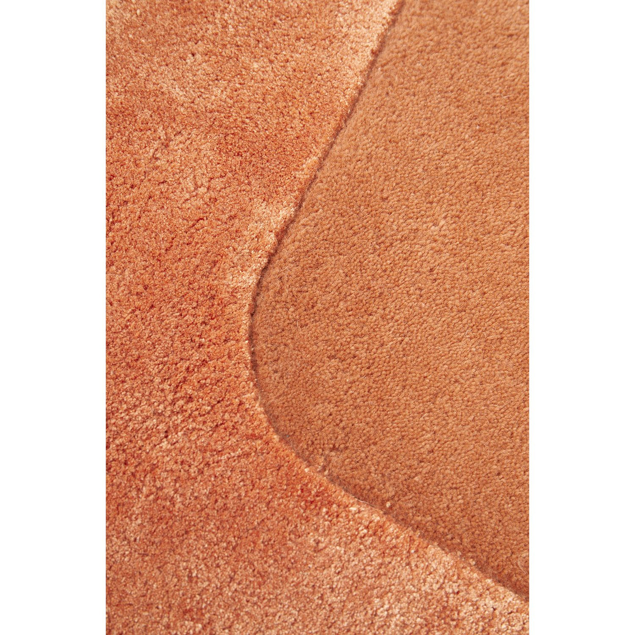 Hayman Clay Orange Wool Viscose Modern Rug - Rugs Of Beauty - 5