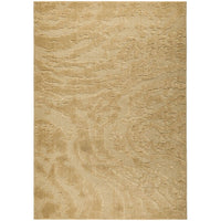 Gold textured rug with a subtle pattern