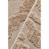 Textured beige runner rug