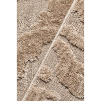 Textured beige runner rug