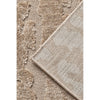 Close-up of textured beige rug corner