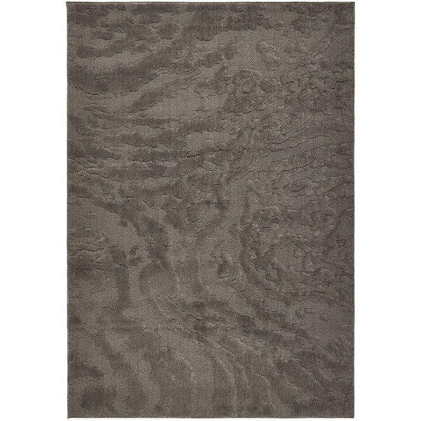 Textured mocha brown area rug with a subtle pattern