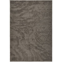 Textured mocha brown area rug with a subtle pattern