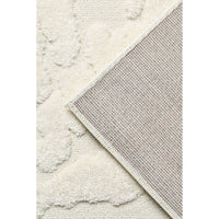Close-up of a white textured rug