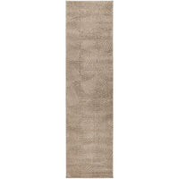 Beige patterned rug on a white background