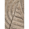 Close-up of textured beige runner rug