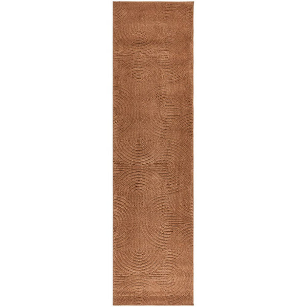 Rust textured rug on a white background
