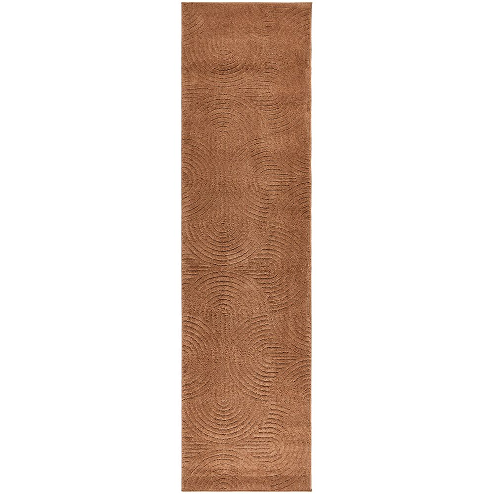 Rust textured rug on a white background