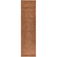 Rust textured rug on a white background