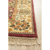 Multi Coloured Jaypore Rose Patterned Hand Knotted Oriental Wool Rug - 3