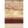 Multi Coloured Jaypore Rose Patterned Hand Knotted Oriental Wool Rug - 5