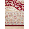 Persian Heri Tabriz Raj Medallion Red Beige Multi Colour Hand Knotted Wool Rug - Rugs Of Beauty - 4