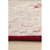 Persian Heri Tabriz Raj Medallion Red Beige Multi Colour Hand Knotted Wool Rug - Rugs Of Beauty - 5