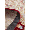Persian Heri Tabriz Raj Medallion Red Beige Multi Colour Hand Knotted Wool Rug - Rugs Of Beauty - 7
