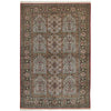Decorative Hand Knotted Silk Rug with intricate pattern