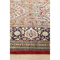 Decorative Hand Knotted Silk Rug with intricate patterns