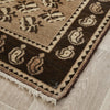 Persian Beige Brown Multi Colour Sirjan Hand Knotted Wool Rug - 3