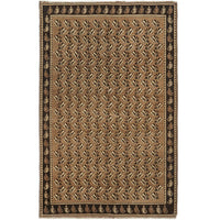 Persian Beige Brown Multi Colour Sirjan Hand Knotted Wool Rug - 1