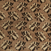 Persian Beige Brown Multi Colour Sirjan Hand Knotted Wool Rug - 5