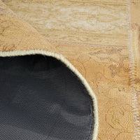 Persian Neutral Multi Colour Patchwork Hand Knotted Wool Rug - 5