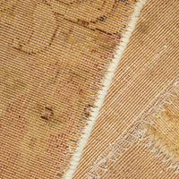 Persian Neutral Multi Colour Patchwork Hand Knotted Wool Rug - 8