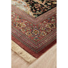 Persian Antique Qum Red Black Multi Coloured Floral Hand Knotted Silk Rug - Rugs Of Beauty - 2