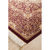 Persian Antique Qum Red Beige Gold Medallion Floral Hand Knotted Silk Rug - Rugs Of Beauty - 2