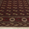 Persian Red Beige Multi Colour Patterned Torkaman Hand Knotted Wool Rug - 2