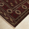 Persian Red Beige Multi Colour Patterned Torkaman Hand Knotted Wool Rug - 3
