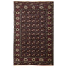 Persian Red Brown Beige Multi Colour Patterned Torkaman Hand Knotted Wool Rug - 1