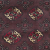 Persian Red Brown Beige Multi Colour Patterned Torkaman Hand Knotted Wool Rug - 5
