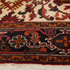 Persian Heriz Medallion Red Beige Multi Colour Hand Knotted Wool Rug - Rugs Of Beauty - 4