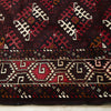 Persian Red Multi Colour Geometric Patterned Border Hand Knotted Wool Rug - 4