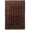 Persian Red Multi Colour Geometric Patterned Border Hand Knotted Wool Rug - Rugs Of Beauty - 1