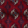 Persian Red Multi Colour Geometric Patterned Border Hand Knotted Wool Rug - Rugs Of Beauty - 5