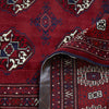 Persian Red Multi Colour Geometric Patterned Border Hand Knotted Wool Rug - Rugs Of Beauty - 6