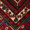 Persian Red Blue Multi Colour Geometric Medallion Patterned Hand Knotted Wool Rug - Rugs Of Beauty - 6