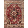 Decorative Persian wool rug with intricate patterns