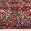 Persian Multi Colour Geometric Medallion Heriz Patterned Hand Knotted Wool Rug - 2