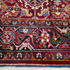 Persian Multi Colour Geometric Medallion Heriz Patterned Hand Knotted Wool Rug - 4